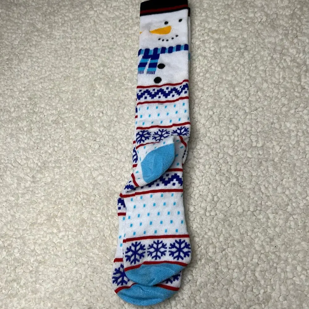 Snowman Girls Knee Socks